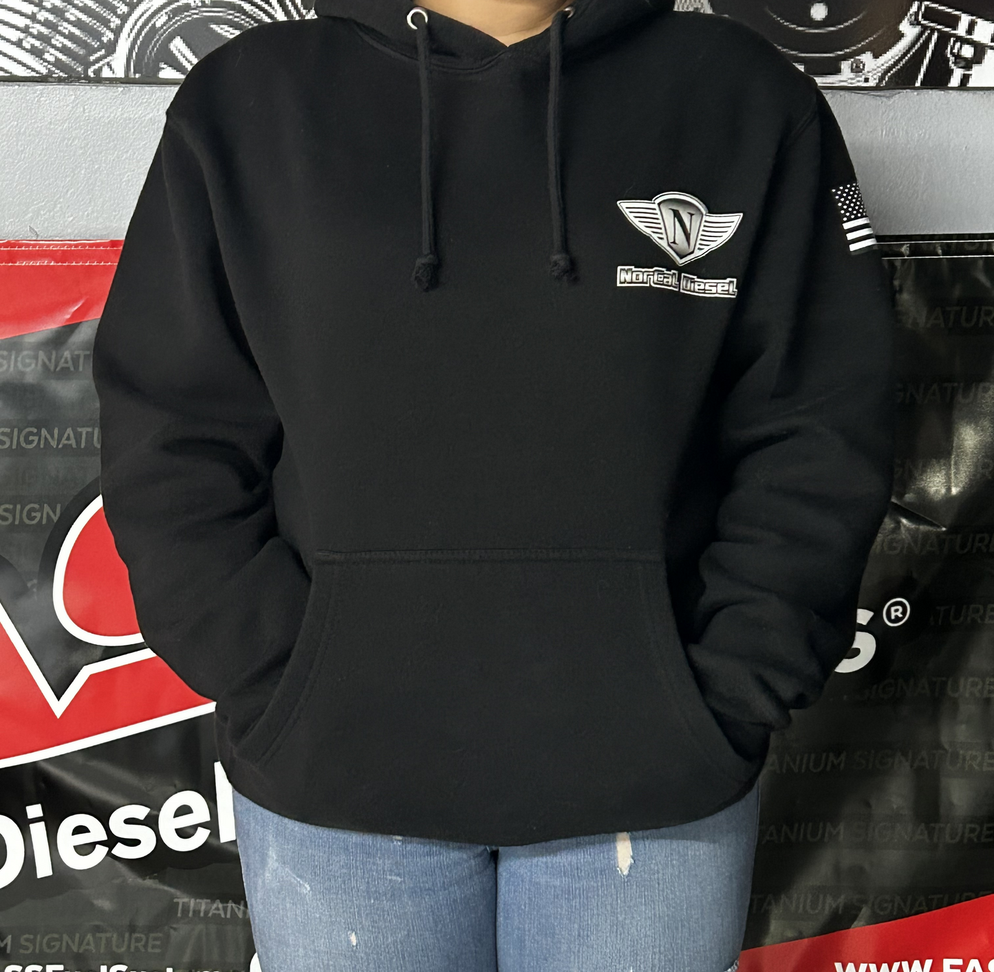 NORCAL DIESEL BLACK HOODIE