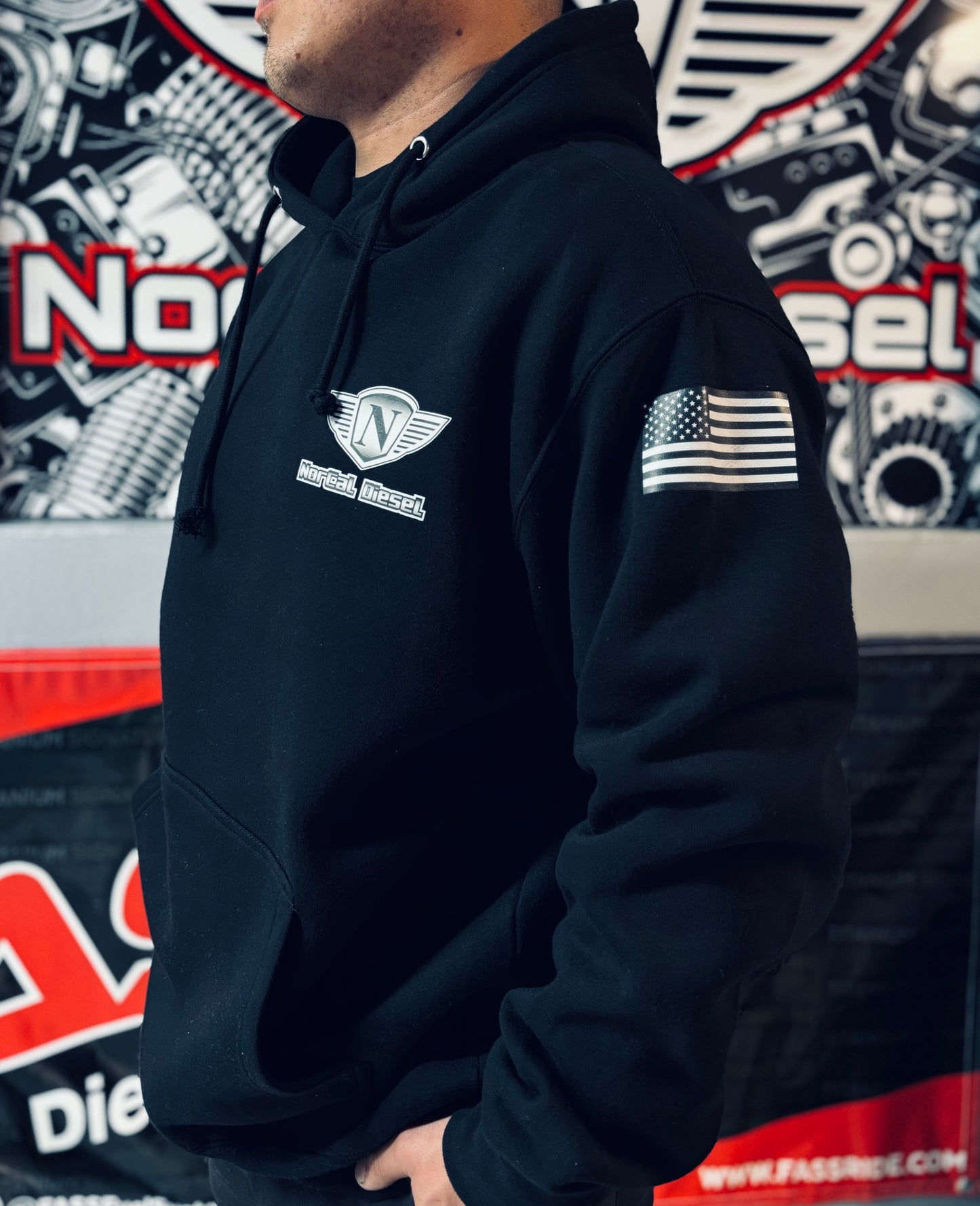 NORCAL DIESEL BLACK HOODIE