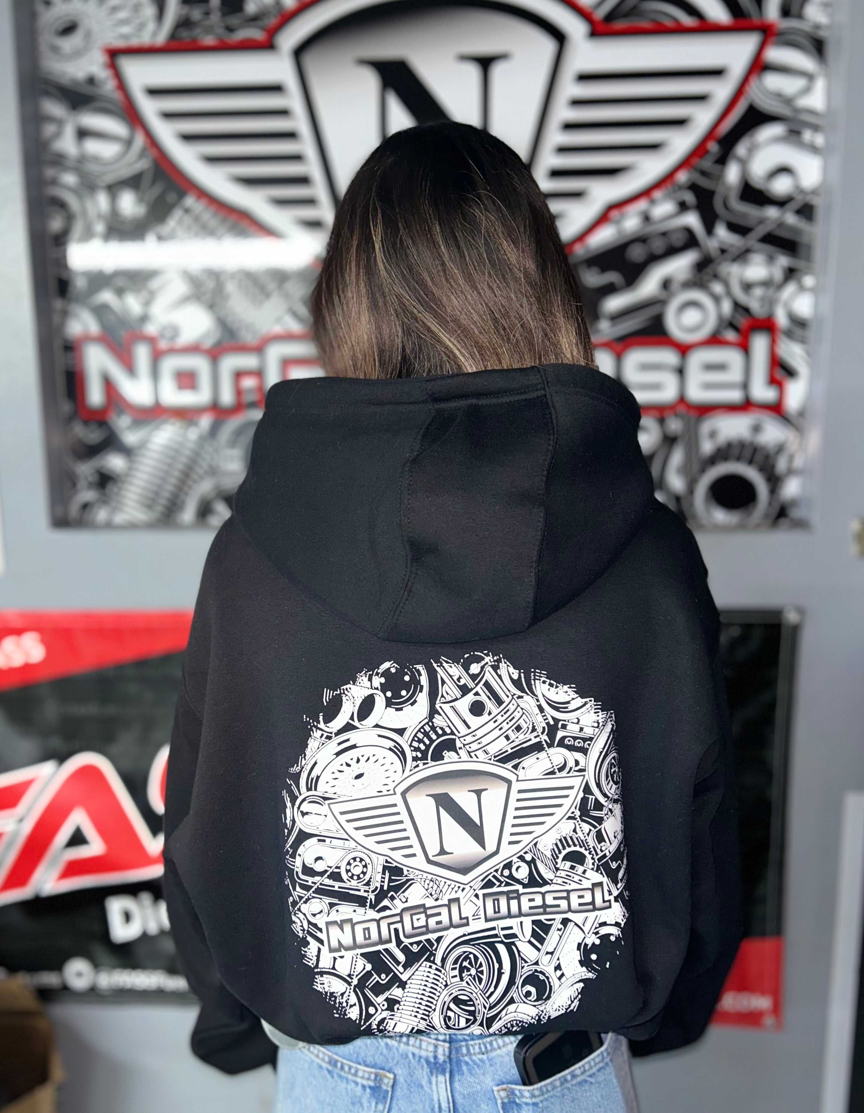 NORCAL DIESEL BLACK HOODIE Norcal Diesel