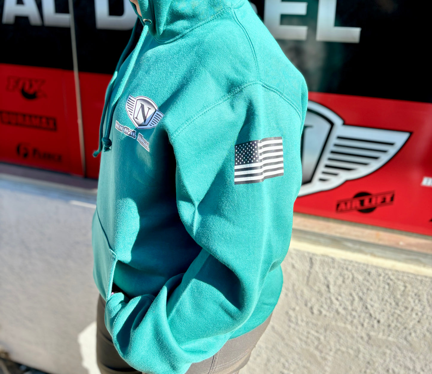 NORCAL DIESEL TURQUOISE HOODIE