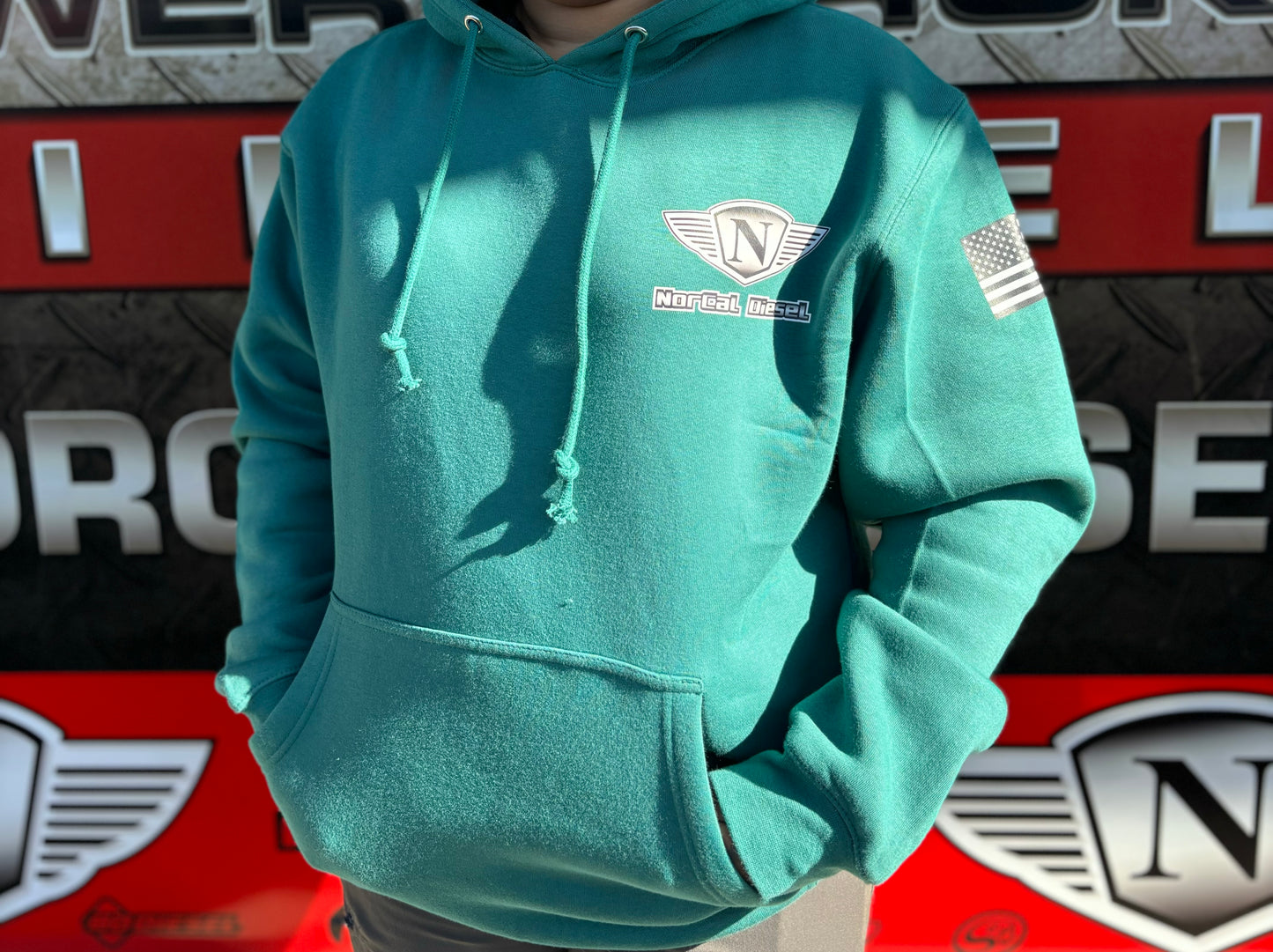 NORCAL DIESEL TURQUOISE HOODIE