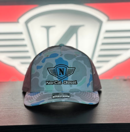 NORCAL DIESEL BLUE CAMO TRUCKER HAT