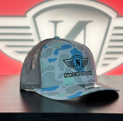 NORCAL DIESEL BLUE CAMO TRUCKER HAT