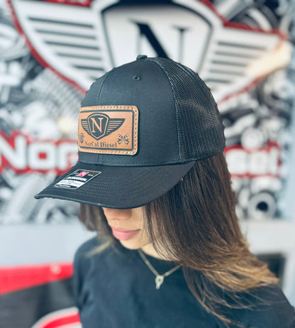 NORCAL TRUCKER HAT BLACK W/PATCH DESIGNS