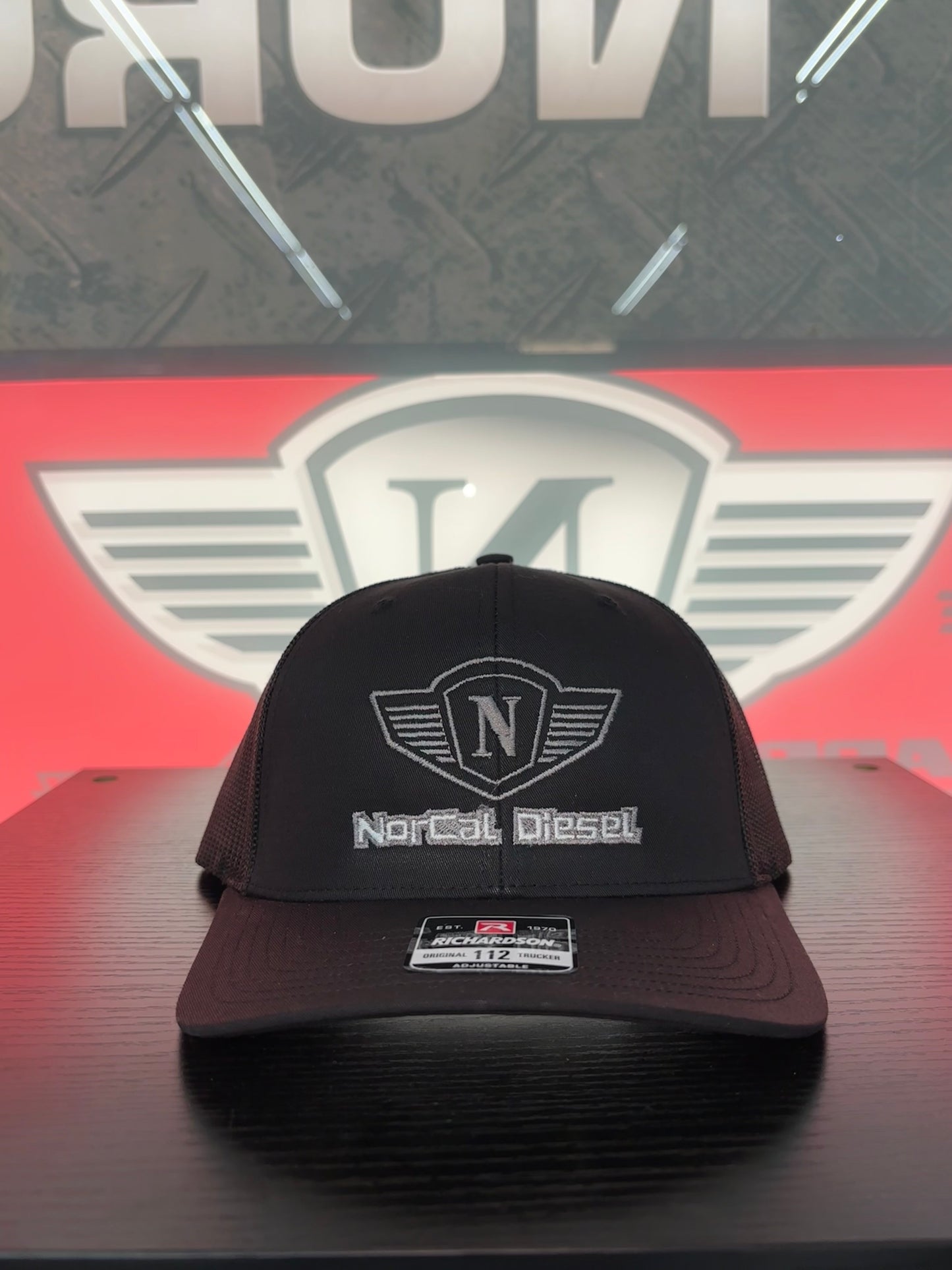 NORCAL DIESEL TRUCKER HAT BLACK W/GREY