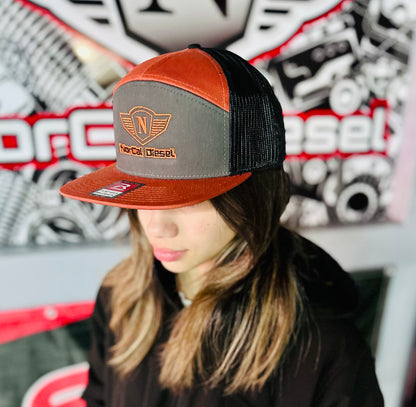 NORCAL TRUCKER HAT ORANGE/GREY